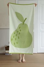 Cute Whimsical Pear Bath Towel - Ultra Soft Cotton Towel - $39.22+