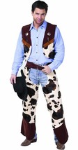 Cowboy Chaps &amp; Vest / Urban Cowboy Costume - £79.92 GBP+