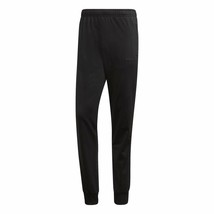 adidas Men&#39;s Essentials 3-Stripe Tapered Tricot Pants Black DU0455 Size X-Large - £23.26 GBP