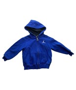 Air Jordan Boys Toddler Size 2T Blue Full Zip Sweatshirt Hooded Jacket H... - £9.97 GBP