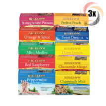 3x Boxes Bigelow Variety Flavor Herbal Tea | 20 Bags Each | Mix &amp; Match Flavors - £16.77 GBP