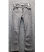 Levi&#39;s 511 Jeans Women&#39;s Size 14 Gray Cotton Pockets Performance Slim Fi... - $23.05