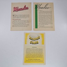 Vintage 1940s 1950s Measles Whooping Cough Information Pamphlets - £15.65 GBP