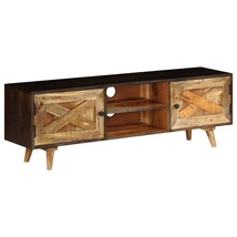 Mango Wood Rectangular TV Cabinet by vidaXL Brown 50 x 25 x 40 cm Storage - $281.05 CAD