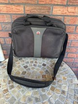Swiss Gear Black Laptop Messenger Bag 15&quot; x 12&quot; Soft Briefcase Shoulder ... - £26.12 GBP
