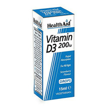 HealthAid Vitamin D3 200IU Drops 15ml - $11.03