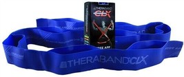 NEW Theraband Blue CLX Consecutive Loops Resistance Band 5 Feet Free App &amp; Video - £15.50 GBP