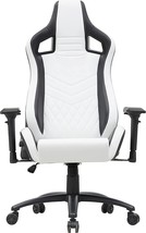 ioHOMES Misa Height Adjustable Ergonomic Gaming Chair, White and Black - £310.02 GBP
