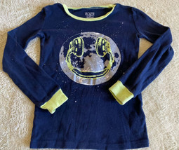 Childrens Place Boys Blue Green Headphones Earth Snug Long Sleeve Pajama Shirt 5 - £4.30 GBP