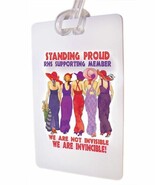 12 STANDING PROUD IN SUPPORT LUGGAGE TAGS &amp; STRAP FOR LADIES OF SOCIETY ... - $1,501.35 MXN