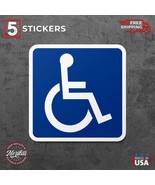 Sticker, Vinyl Decal, Handicapped Accessible Sign, 5 Stickers - $15.99