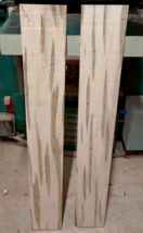 TWO BEAUTIFUL KILN DRIED AMBROSIA MAPLE LONG SLAB BOARDS ~43&quot; X 6 1/2&quot; X... - £55.07 GBP