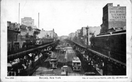 The Bowery New York Postcard Illustrated Postal Card Co No. History City Trains - £3.98 GBP