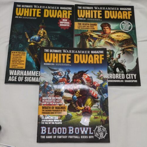 Primary image for Lot Of (3) The Ultimate Warhammer Magazine White Dwarf 2016 2017 2018
