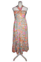 Grace Karin Size Small 50s Floral  Sleeveless Swing Dress Maxi Long Length NEW - £21.14 GBP