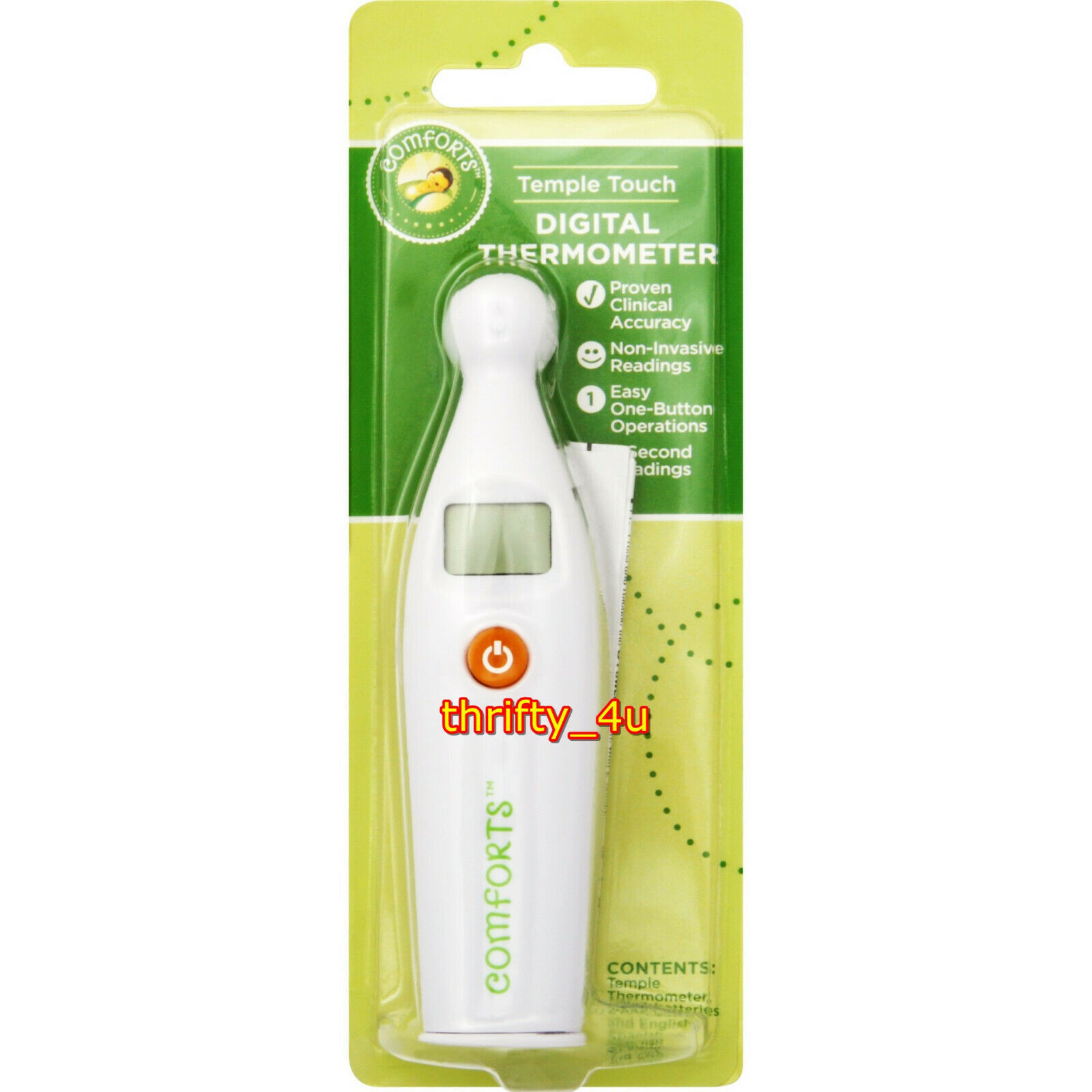 Kroger Comforts™ (p/n 53-331) Temple Touch Digital Thermometer, NIP, SEALED - $7.27