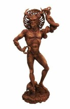 Celtic God Cernunnos Horned God Herne The Hunter Holding Serpent Figurin... - $48.99