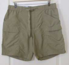 Eddie Bauer Ripstop Adjustable Belt Tech Shorts UPF 50+  ALOE Men&#39;s Sz L... - $19.65