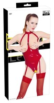 BlackLevel Vinyl Body Sinfully Sexy in Fiery Red Nail Polish Bodysuit  Z... - $77.77