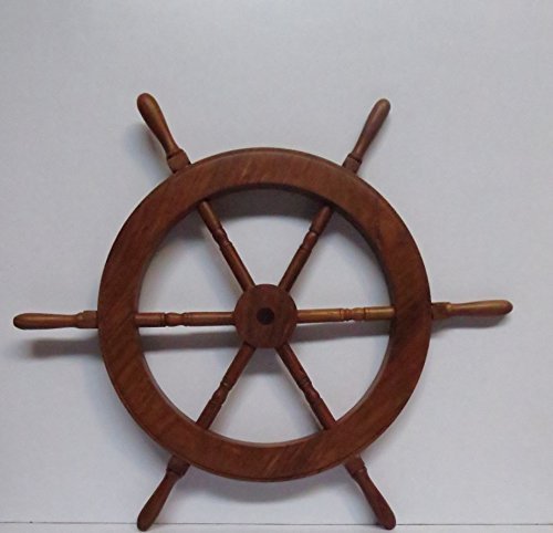 18" Wooden Ship Wheel - Pirate Ship Wheel - Nautical Decor