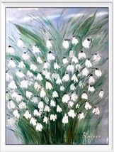 Snowdrops painting,Snowdrops oil impasto original painting on canvas board. - £23.98 GBP