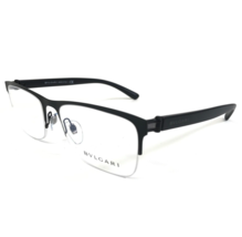 Bvlgari Eyeglasses Frames 1093 128 Black Rectangular Half Rim 55-17-140 - £58.65 GBP