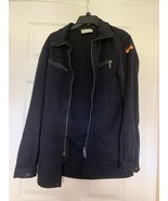 Vtg 90s German Military Jacket Navy Size Large - $54.26 CAD