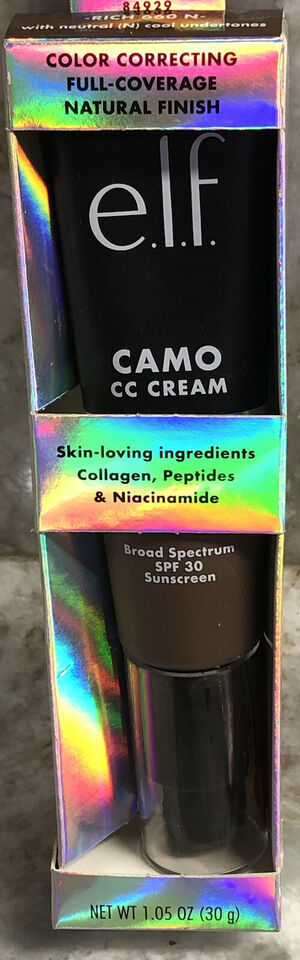 elf Camo CC Cream Broad Spectrum SPF 30 Sunscreen. Rich 660 N. 1.05 0z/3... - $7.80