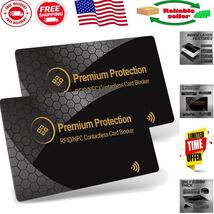 Scam-Proof Gold RFID Cards (Pack of 2) - Sleek Protection for Cards &amp; Pa... - $31.87 CAD