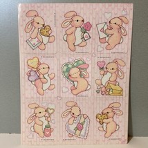 Vintage Gibson Pink Rabbit Bunny Stickers - £6.25 GBP