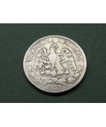 OLD ZsS 1879 50 CENTAVOS SILVER ZACATECAS COIN MEXICAN CACTUS SECOND 2d ... - £211.09 GBP