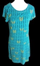 Hatley Dress Size S/P Tee Chevron Back Zip Short Sleeve &quot;NEW &quot; - $17.82