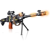 Toy Machine Gun With Scope, Stand And Realistic Sound Effects - Enhance Imaginat - £26.57 GBP