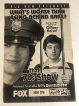 That 70’s Show Tv Guide Print Ad Ashton Kutcher Topher Grace Tpa16 - £4.43 GBP