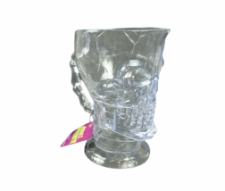 Halloween SKULL Pitcher Clear Acrylic Plastic 3D Sculpted 45 oz. 8&quot; New ... - £11.96 GBP