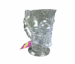 Halloween SKULL Pitcher Clear Acrylic Plastic 3D Sculpted 45 oz. 8&quot; New with Tag - £12.05 GBP