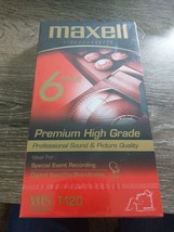 Maxell T-120 High Grade Blank VHS Video Tapes 6 Hours NEW SEALED - £11.34 GBP