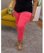 Denim &amp; Co Size S (Small) Women&#39;s Original Waist Stretch Crop Pants Medi... - $25.09 CAD