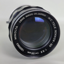 Minolta MC Tele Rokkor-QD 135mm 1:3.5 Camera Lens - £27.24 GBP