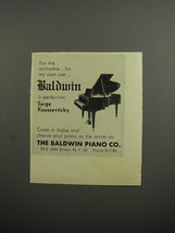 1952 Baldwin Piano Ad - For the orchestra.. for my own use - £14.49 GBP