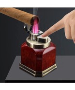 Quad Jet Flame Butane Lighter, Windproof Cigar Torch Table Ignition (san... - $40.16 CAD