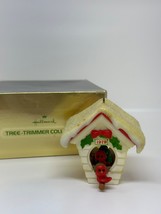 VTG Hallmark 1979 Tree-Trimmer Birdhouse Ornament With Box Holiday Chris... - $11.28