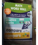 CARSON DELLOSA EDUCATION MATH WORD WALL GR 1 60 cards - £7.77 GBP