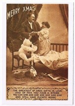 Christmas Postcard Replica 1909 Roth &amp; Lansley Photographic Card - £1.71 GBP