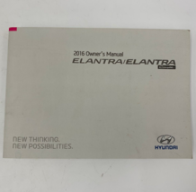 2016 Hyundai Elantra Coupe Owners Manual OEM E03B44065 - $22.49