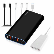 98Wh High Power Delivery Laptop Usb C Power Bank Compatible With Macbook Pro Air - £161.19 GBP