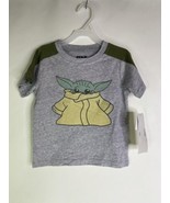 Star Wars The Mandalorian Grogu Yoda Short Sleeve Tee T-Shirt Top Kids B... - $12.00