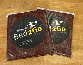 Revman Bed2go Blouson Valance Maroon Floral 86x15&quot; Set Of 2 Lorenzo - $29.69