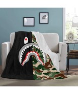 Shark Half Camo Ultra-Soft Micro Fleece Blanket - $54.33 CAD+