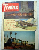 Feb. 1975 Trains: The Magazine Of Railroading Steam/Diesel Rosters News Yarns - £9.09 GBP